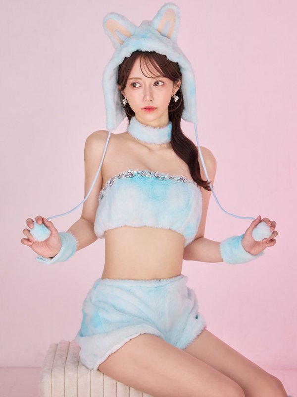 画像19: 【即日発送】【ハロウィン】パステルもこもこバニー【コスプレ7点セット】【フリーサイズ/6カラー】[OF03] (19)