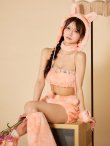 画像1: 【即日発送】【ハロウィン】パステルもこもこバニー【コスプレ7点セット】【フリーサイズ/6カラー】[HC03] (1)