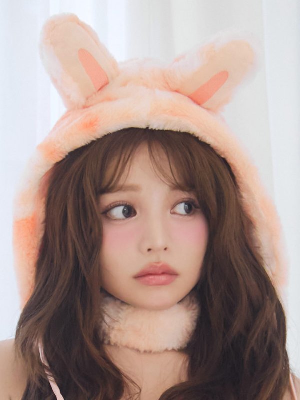 画像35: 【即日発送】【ハロウィン】パステルもこもこバニー【コスプレ7点セット】【フリーサイズ/6カラー】[OF03] (35)