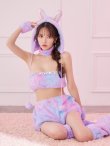 画像33: 【即日発送】【ハロウィン】パステルもこもこバニー【コスプレ7点セット】【フリーサイズ/6カラー】[OF03] (33)