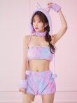 画像3: 【即日発送】【ハロウィン】パステルもこもこバニー【コスプレ7点セット】【フリーサイズ/6カラー】[OF03] (3)