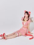 画像15: 【SALE!!】【即日発送】【ハロウィン】ツイードキャットセットアップ 【コスプレ6点セット】 【XS-Mサイズ/4カラー】[HC03] (15)