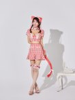 画像7: 【SALE!!】【即日発送】【ハロウィン】ツイードキャットセットアップ 【コスプレ6点セット】 【XS-Mサイズ/4カラー】[HC03] (7)