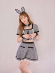 画像10: 【SALE!!】【即日発送】【ハロウィン】 グレンチェックセットアップバニー 【コスプレ6点セット】【XS-Mサイズ/1カラー】[HC03] (10)