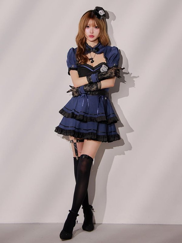 画像34: 【即日発送】ゴシックチャームポリス【コスプレ10点セット】【Malymoon/マリームーン】【フリーサイズ/2カラー】[HC03] (34)