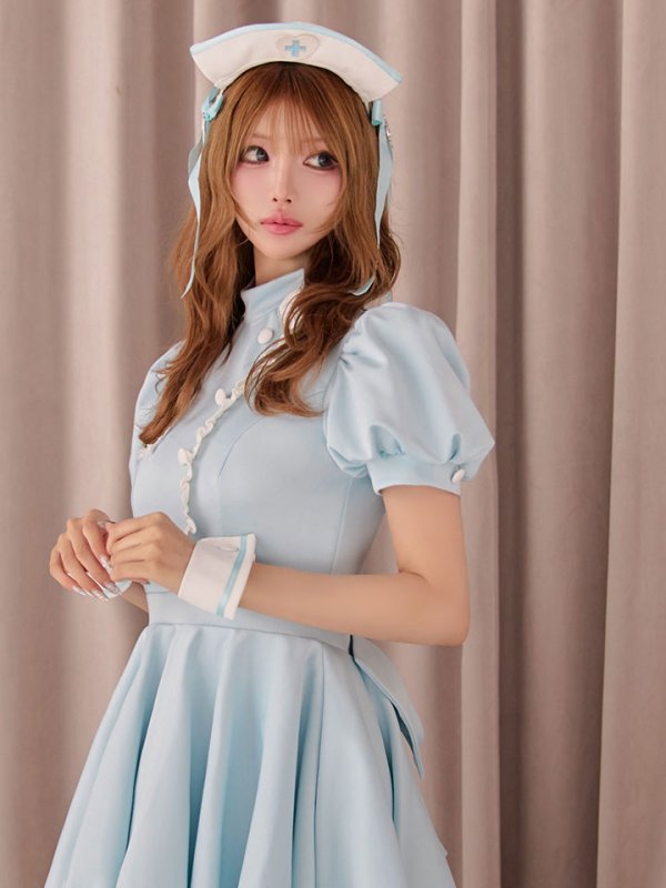 画像9: 【即日発送】【ハロウィン】ラブティントスカルナース【コスプレ5点セット】【Malymoon/マリームーン】【フリーサイズ/1カラー】[HC03] (9)