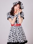 画像8: 【即日発送！】【ハロウィン】ダルメシアンミニフレアワンピース 【コスプレ5点セット】 【S-XLサイズ/1カラー】[HC03] (8)
