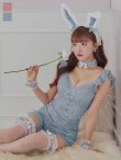画像4: 【SALE!!】【即日発送！】【ハロウィン】 総レースバニー編み上げセットアップ【コスプレ7点セット】【XS-Mサイズ/2カラー】[HC03] (4)