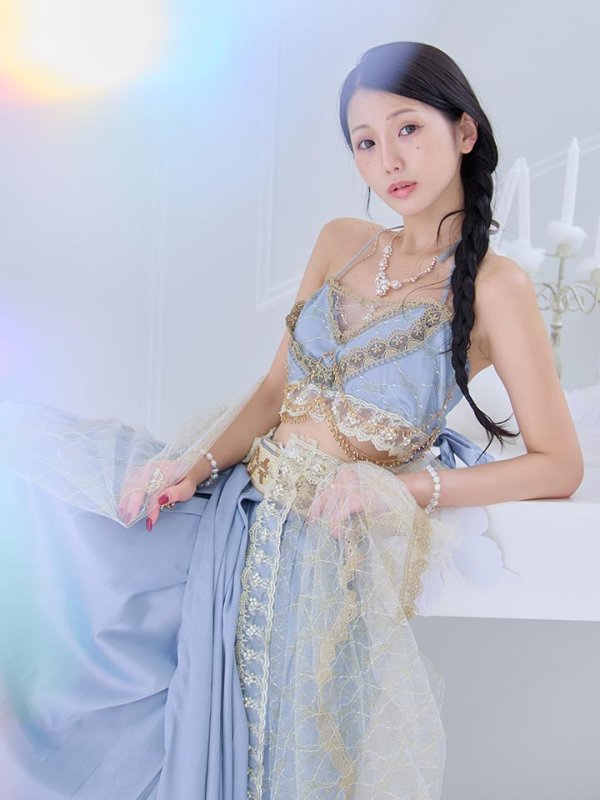 画像1: 【即日発送】【ハロウィン】アラビアンガール/アラジンコスプレセット【コスプレ7点セット】【フリーサイズ/4カラー】[HC03] (1)