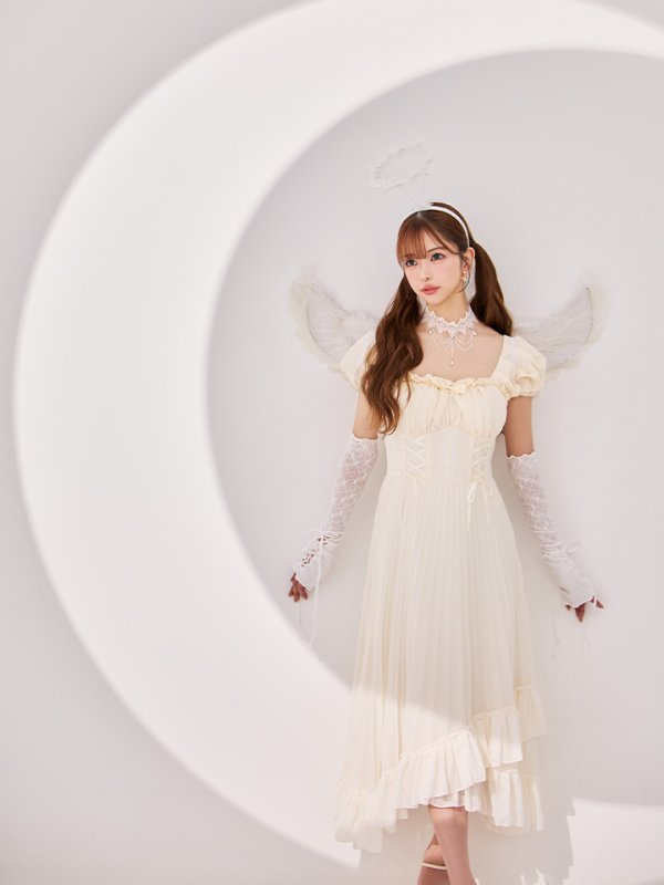 画像6: 【SALE!!】【即日発送！】【ハロウィン】 天使プリーツスカートワンピ 【コスプレ5点セット】 【S-XLサイズ/１カラー】[HC03-H] (6)