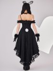 画像13: 【SALE!!】【即日発送！】【ハロウィン】 バニーショートインロングワンピース 【コスプレ5点セット】【XS-XLサイズ/2カラー】[HC03] (13)
