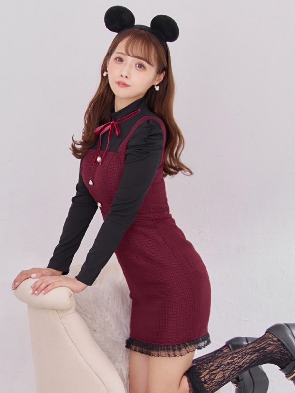 画像2: 【SALE!!】【即日発送！】【ハロウィン】マウスミニワンピ 【コスプレ3点セット】【S-XLサイズ/1カラー】[HC03] (2)