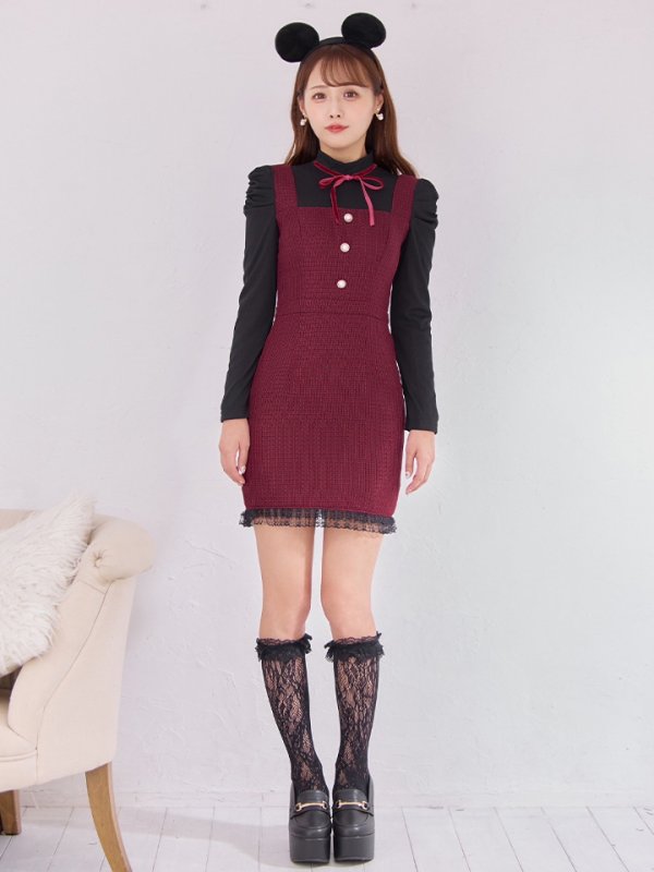 画像7: 【SALE!!】【即日発送！】【ハロウィン】マウスミニワンピ 【コスプレ3点セット】【S-XLサイズ/1カラー】[HC03] (7)