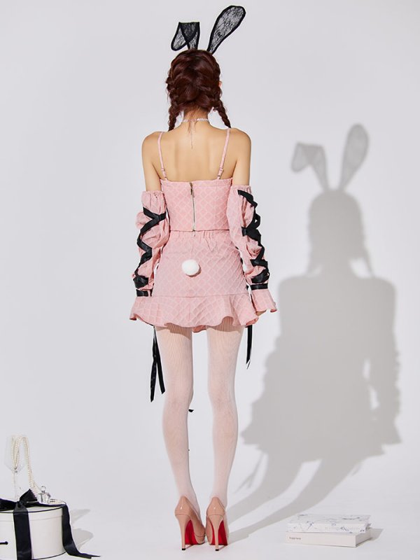 画像22: 【SALE!!】【即日発送！】【ハロウィン】アームカバー付きリボンセットアップ 【コスプレ7点セット】【S-Mサイズ/2カラー】[HC03] (22)