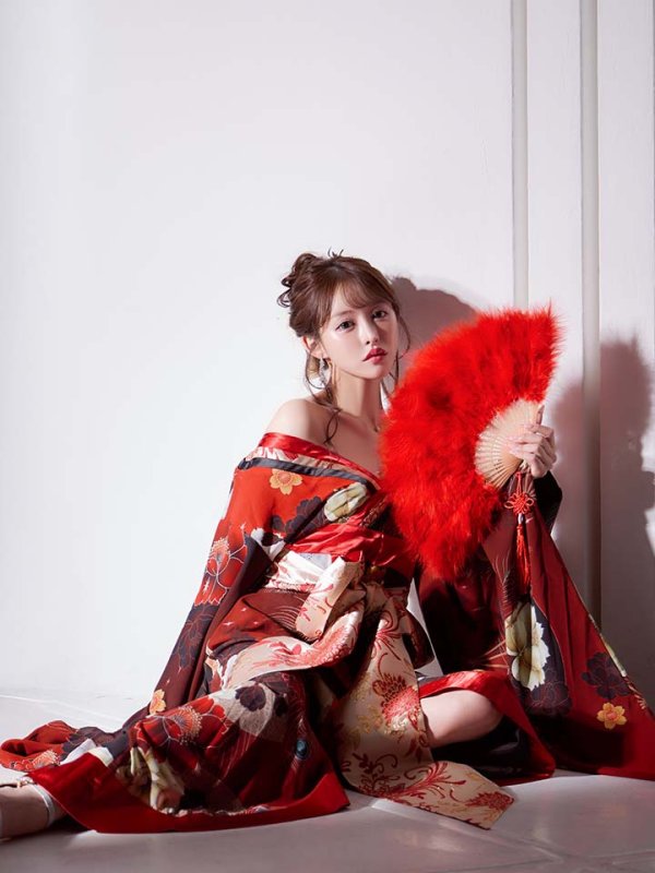 画像10: 【一部予約商品/2月上旬発送予定】【ハロウィン】花魁ショートインロングワンピース 【コスプレ】【S-XLサイズ/2カラー】[HC03] (10)