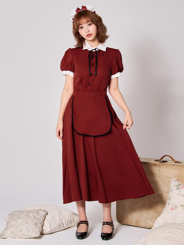 画像6: 【SALE!!】【ハロウィン】クラシカル洋館メイド 【コスプレ3点セット】 【S-XLサイズ/1カラー】[HC03] (6)