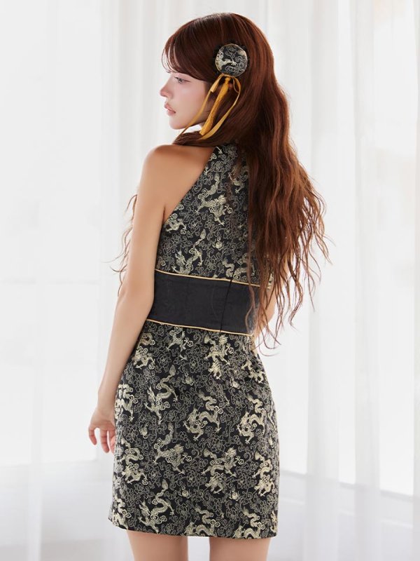 画像13: 【即日発送】【ハロウィン】アメスリコルセットチャイナ【コスプレ3点セット】【XS-XLサイズ/1カラー】[HC03] (13)