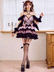 画像4: 【即日発送】【桜咲乃愛コラボ】【ハロウィン】ゴシックデビルワンピース 【コスプレ6点セット】【XS-Mサイズ/1カラー】[HC03] (4)