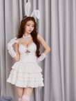 画像12: 【即日発送】【ハロウィン】バニーレースビスチェセットアップ【コスプレ6点セット】【XS-Mサイズ/2カラー】[HC03] (12)