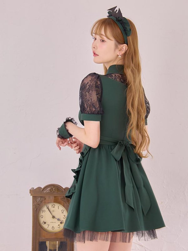 画像9: 【即日発送】【ハロウィン】コウモリクラシカルメイド【コスプレ6点セット】【S-XLサイズ/2カラー】[HC03] (9)