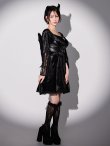 画像6: 【即日発送】【ハロウィン】ハーネスデビルベロアワンピース【コスプレ5点セット】【XS-XLサイズ/1カラー】[HC03] (6)