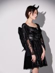 画像8: 【即日発送】【ハロウィン】ハーネスデビルベロアワンピース【コスプレ5点セット】【XS-XLサイズ/1カラー】[HC03] (8)