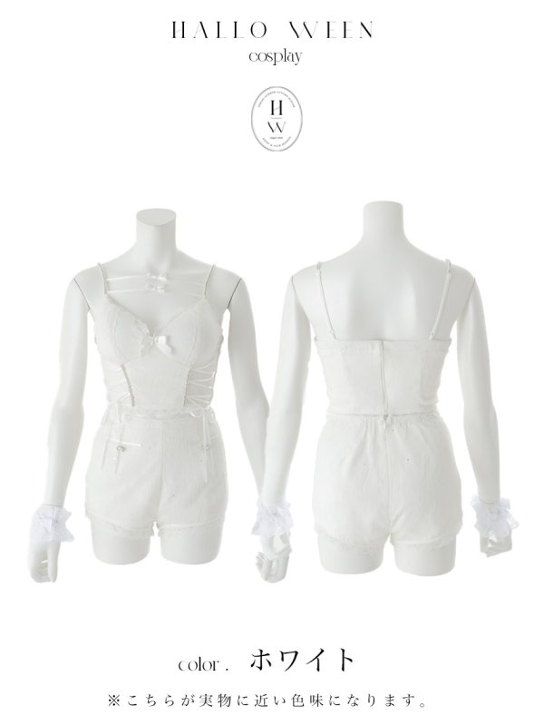 画像35: 【即日発送】【送料無料！】【ハロウィン】バニーシアーラメセットアップ【コスプレ5点セット】【XS-Mサイズ/2カラー】[HC03] (35)