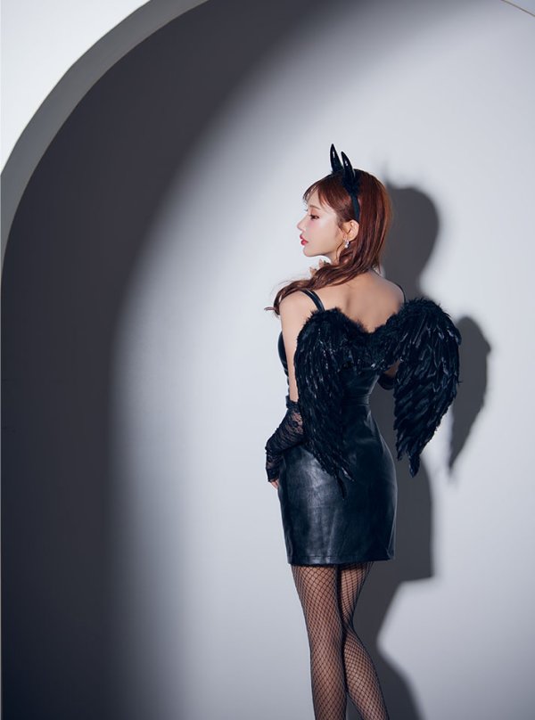 画像10: 【即日発送】【ハロウィン】レザーデビルタイトワンピース【コスプレ7点セット】【XS-Lサイズ/カラー】[HC03] (10)