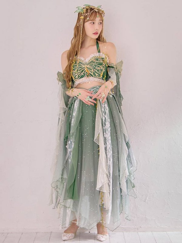 画像4: 【即日発送】【送料無料！】【ハロウィン】エキゾチックエルフ【コスプレ3点セット】【フリーサイズサイズ/2カラー】[HC03] (4)