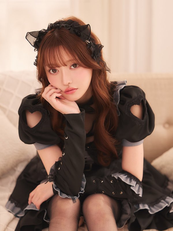 モデル：羽澄まり　身長：158cm　着用サイズ：Sサイズ