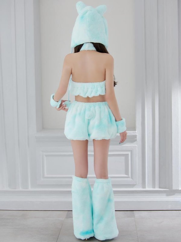 画像31: 【即日発送】【ハロウィン】パステルもこもこバニー【コスプレ7点セット】【フリーサイズ/6カラー】[OF03] (31)