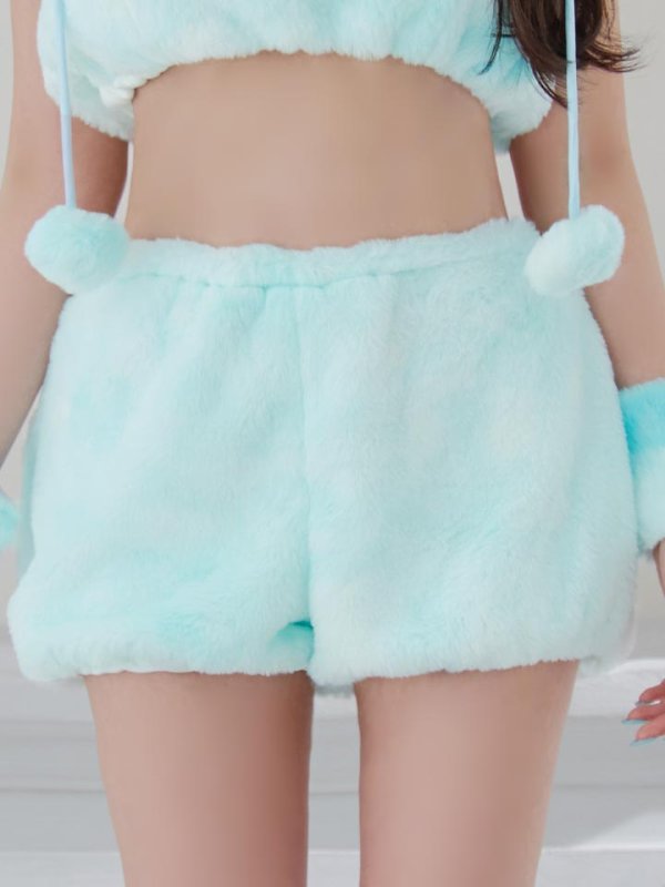 画像33: 【即日発送】【ハロウィン】パステルもこもこバニー【コスプレ7点セット】【フリーサイズ/6カラー】[OF03] (33)