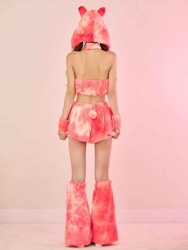 画像27: 【即日発送】【ハロウィン】パステルもこもこバニー【コスプレ7点セット】【フリーサイズ/6カラー】[OF03] (27)