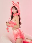 画像17: 【即日発送】【ハロウィン】パステルもこもこバニー【コスプレ7点セット】【フリーサイズ/6カラー】[OF03] (17)