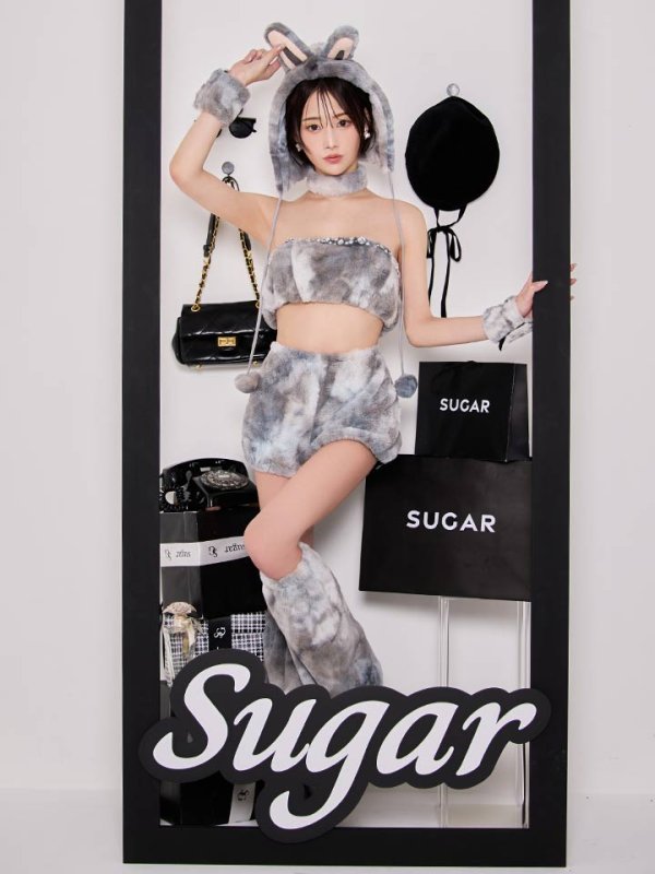 画像3: 【即日発送】【ハロウィン】パステルもこもこバニー【コスプレ7点セット】【フリーサイズ/6カラー】[HC03] (3)