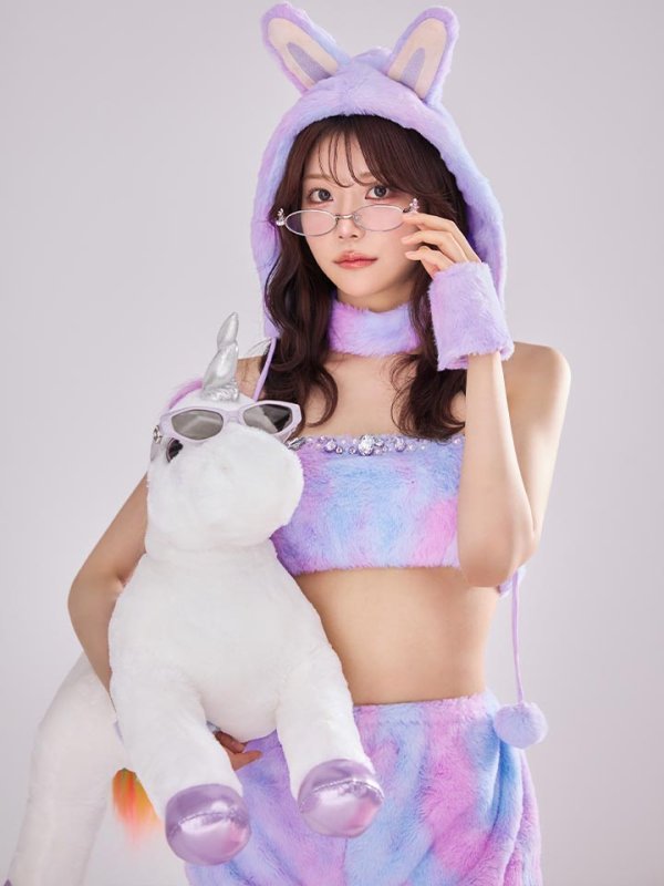 画像5: 【即日発送】【ハロウィン】パステルもこもこバニー【コスプレ7点セット】【フリーサイズ/6カラー】[HC03] (5)