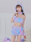 画像28: 【即日発送】【ハロウィン】パステルもこもこバニー【コスプレ7点セット】【フリーサイズ/6カラー】[OF03] (28)