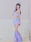 画像3: 【即日発送】【ハロウィン】パステルもこもこバニー【コスプレ7点セット】【フリーサイズ/6カラー】[OF03] (3)
