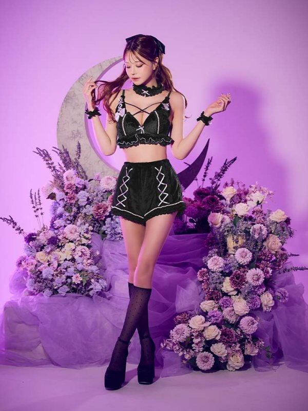 画像12: 【即日発送】【サンリオ】クロミランジェリーセットアップルームウェア【S-L/1カラー】[OF03] (12)