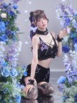 画像6: 【即日発送】【送料無料！】【サンリオ】クロミランジェリーセットアップルームウェア【S-L/1カラー】[HC02]ゆりにゃ着用 (6)