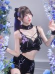 画像7: 【即日発送】【送料無料！】【サンリオ】クロミランジェリーセットアップルームウェア【S-L/1カラー】[HC02]ゆりにゃ着用 (7)