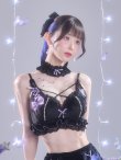 画像10: 【即日発送】【送料無料！】【サンリオ】クロミランジェリーセットアップルームウェア【S-L/1カラー】[HC02]ゆりにゃ着用 (10)