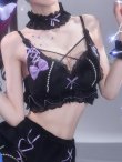 画像15: 【即日発送】【送料無料！】【サンリオ】クロミランジェリーセットアップルームウェア【S-L/1カラー】[HC02]ゆりにゃ着用 (15)
