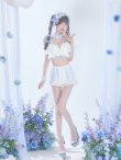 画像2: 【即日発送】【送料無料！】【サンリオ】シナモロールランジェリーセットアップルームウェア【S-L/1カラー】[HC02]ゆりにゃ着用 (2)