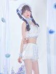 画像9: 【即日発送】【送料無料！】【サンリオ】シナモロールランジェリーセットアップルームウェア【S-L/1カラー】[HC02]ゆりにゃ着用 (9)