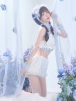画像13: 【即日発送】【送料無料！】【サンリオ】シナモロールランジェリーセットアップルームウェア【S-L/1カラー】[HC02]ゆりにゃ着用 (13)