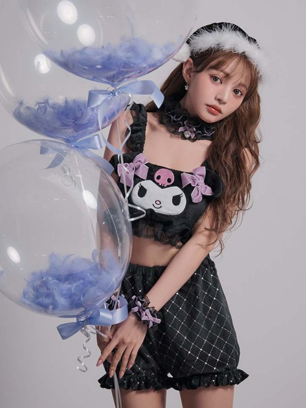 画像5: 【即日発送】【サンリオ】クロミセットアップルームウェア【S-L/1カラー】[HC02] (5)