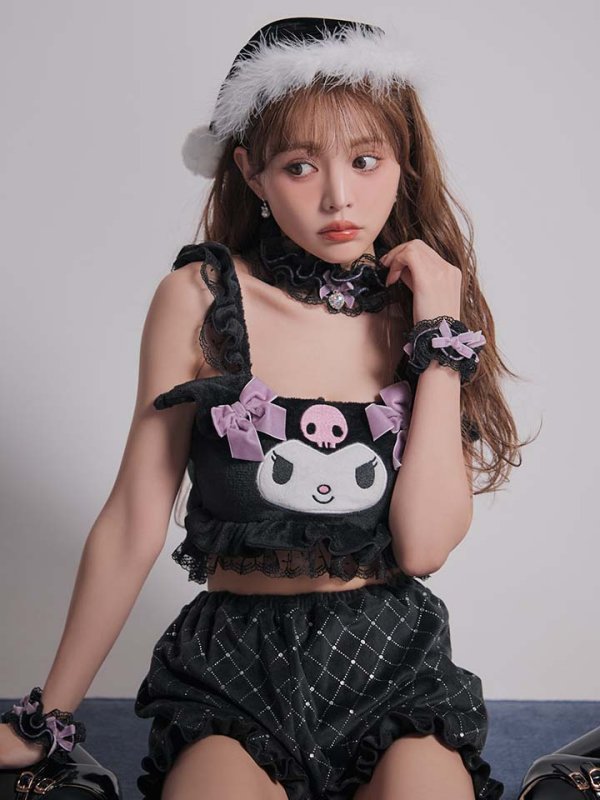 画像11: 【即日発送】【サンリオ】クロミセットアップルームウェア【S-L/1カラー】[HC02] (11)