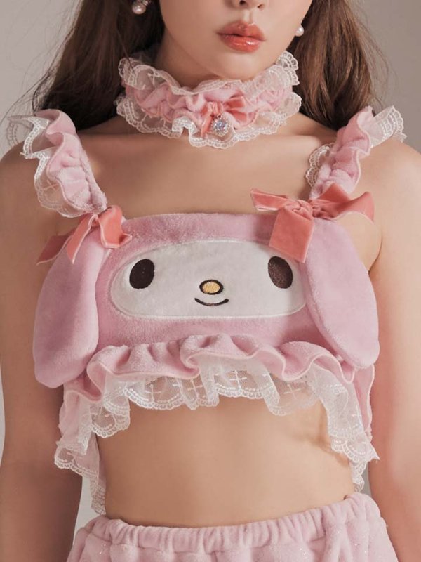 画像20: 【即日発送】【サンリオ】マイメロディセットアップルームウェア【S-L/1カラー】[HC02] (20)