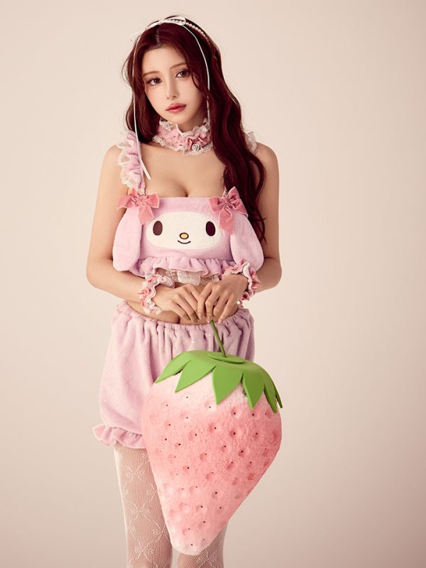 画像18: 【即日発送】【サンリオ】マイメロディセットアップルームウェア【S-L/1カラー】[OF03] (18)